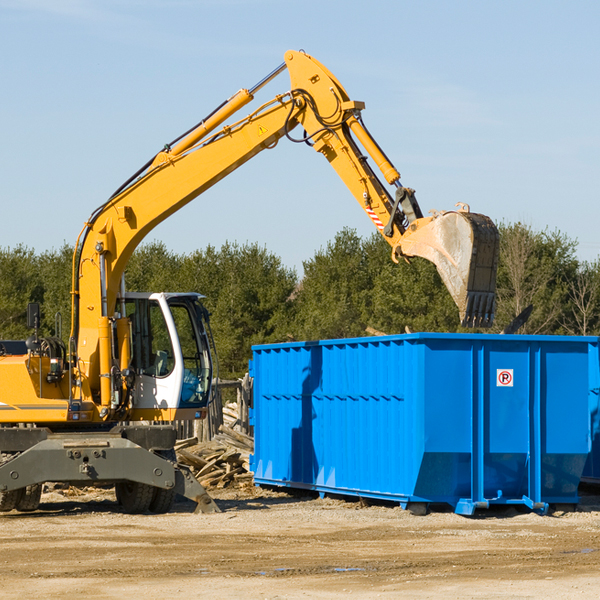 how does a residential dumpster rental service work in Rebuck